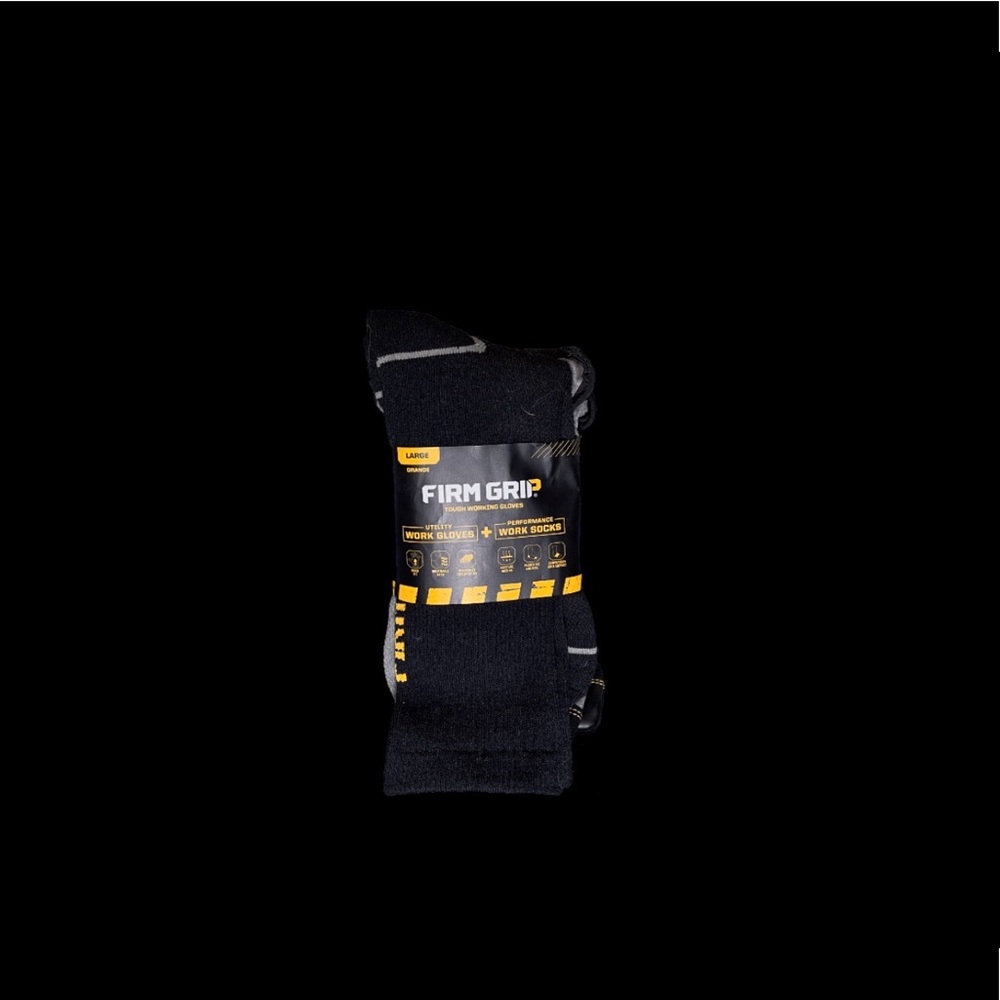 Firm Grip Work Socks (Gloves not included)